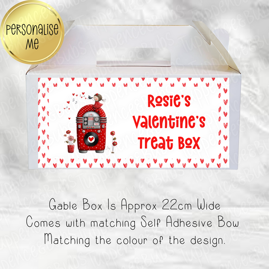 Retro Music Box Themed Valentine's Treat Box