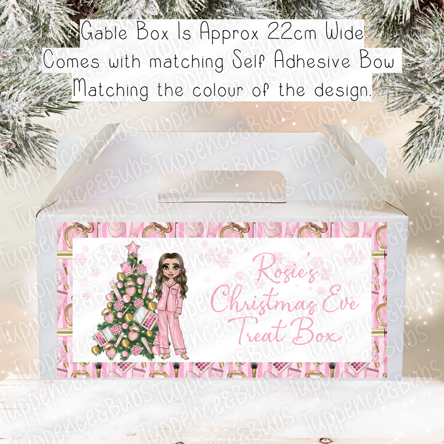 Make Up Themed Christmas Treat Box