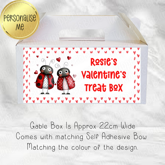 Love Bug Themed Valentine's Treat Box