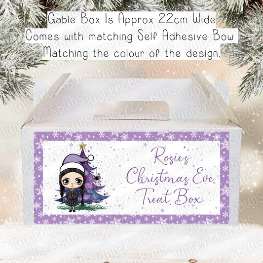 Wednesday Themed Christmas Gable Box