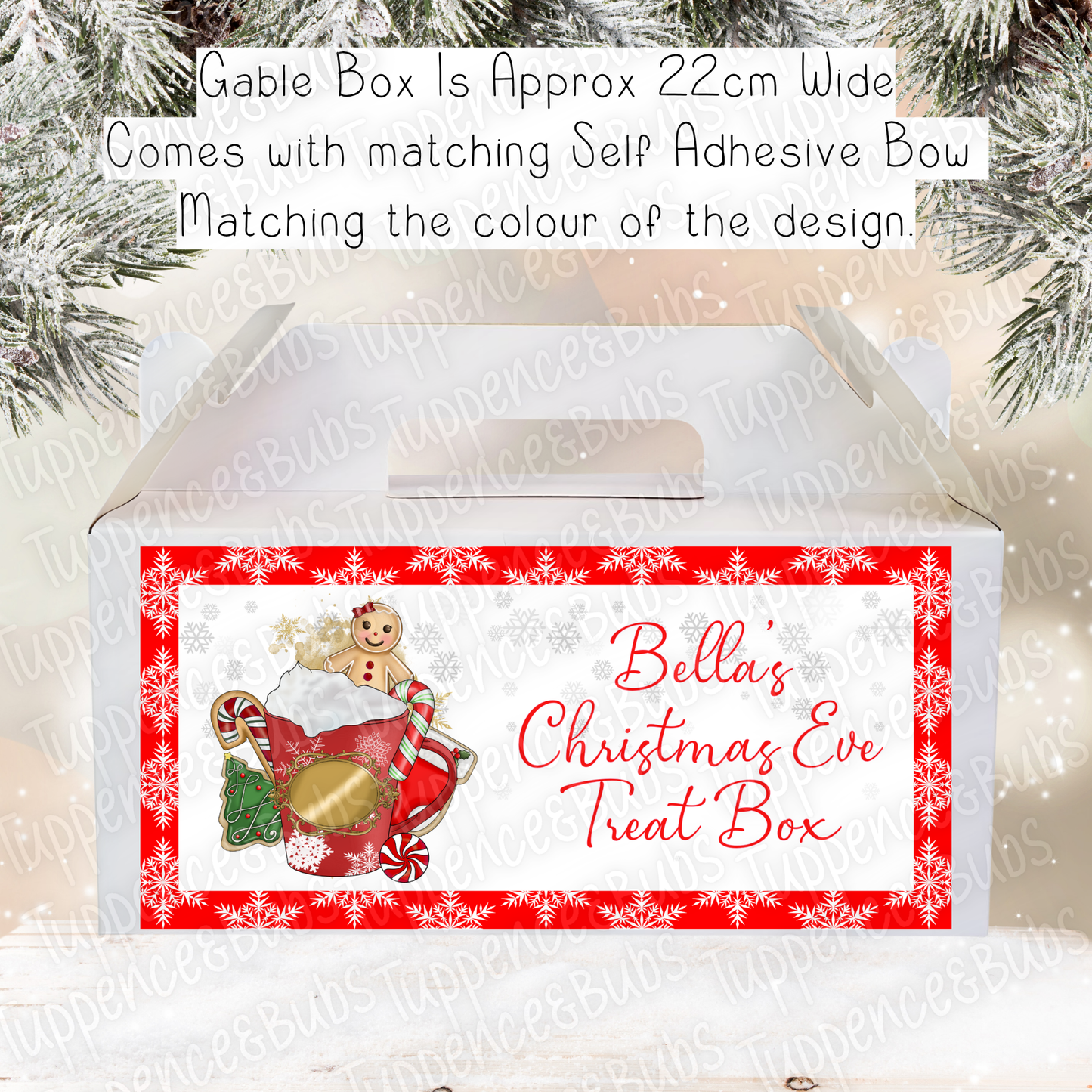 Gingerbread Themed Christmas Treat Box - Girl or Boy