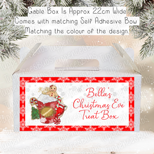 Gingerbread Themed Christmas Treat Box - Girl or Boy