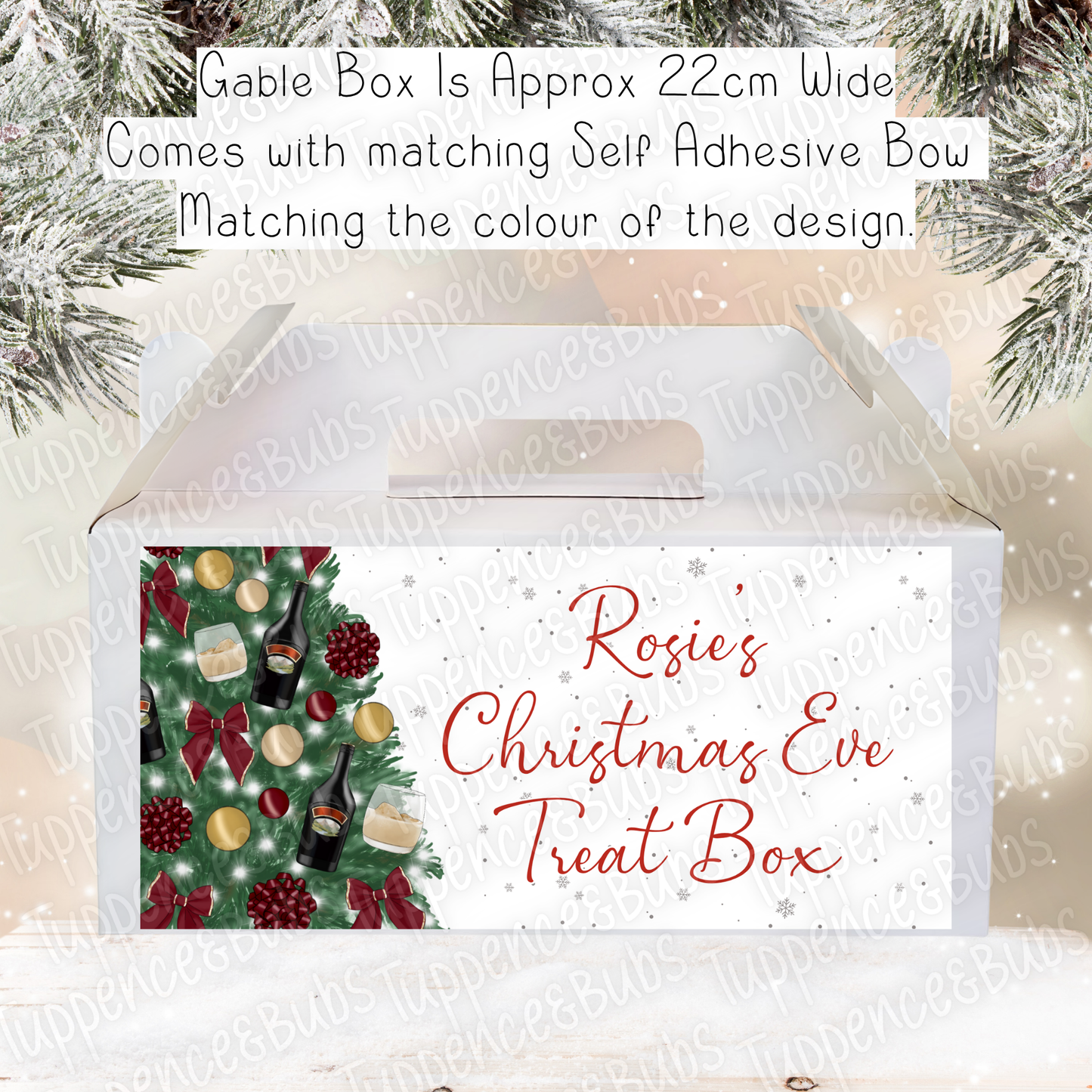 Bailey's Themed Christmas Gable Box
