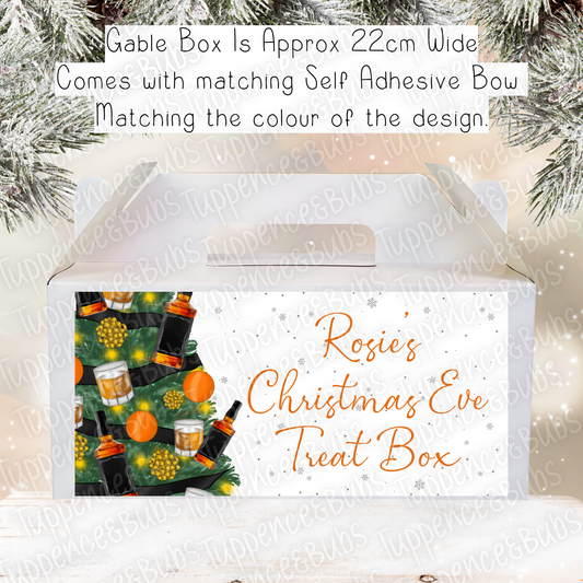 Whiskey Themed Christmas Gable Box