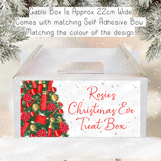 Red Make Up inspired Christmas Gable Box