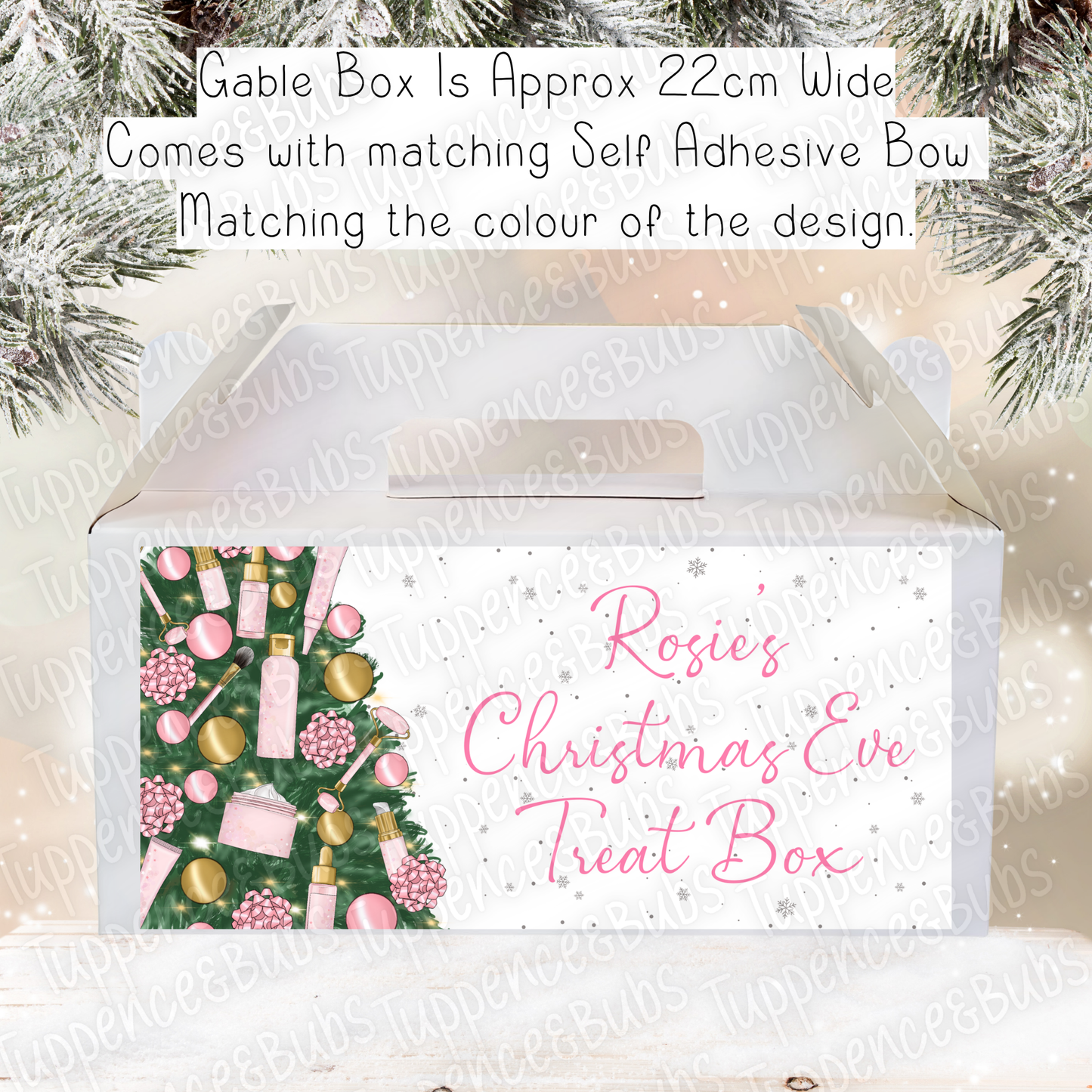 Skin Care Themed Christmas Gable Box