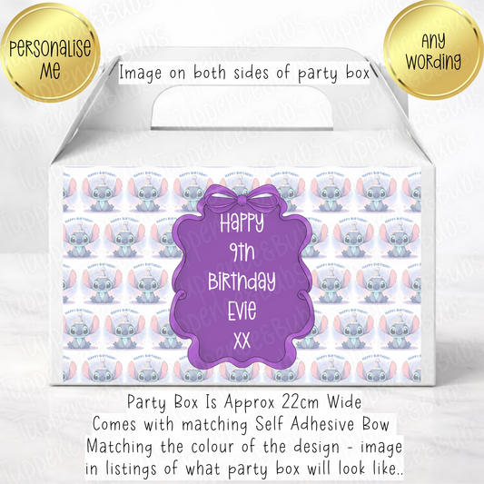 Stitch Themed Party Box