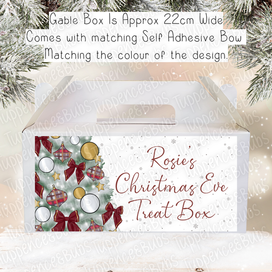 Tartan Themed Christmas Gable Box