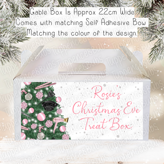 Hairdresser Style Christmas Gable Box - Pink or Blue