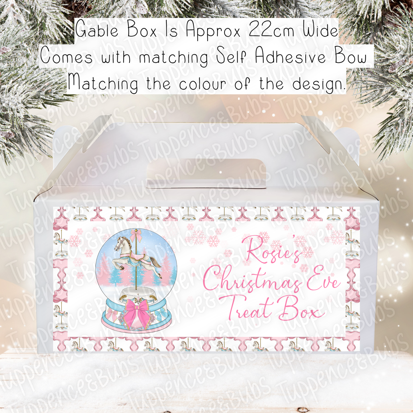 Carousel Themed Christmas Treat Box