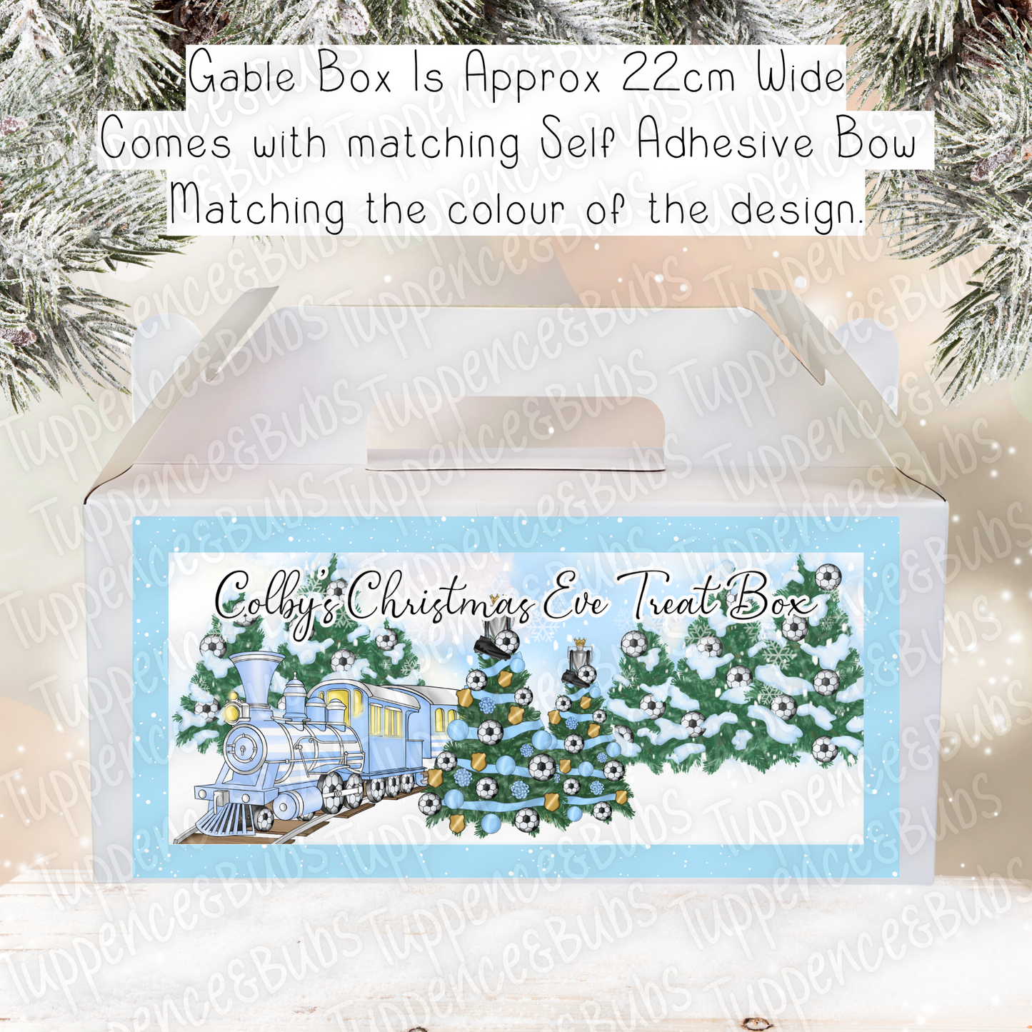 Football Themed - Christmas Treat Box - 3 Designs