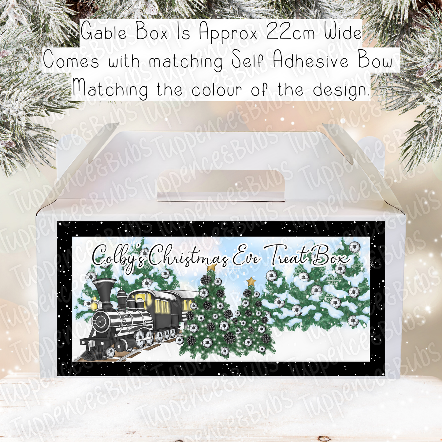 Football Themed - Christmas Treat Box - 3 Designs