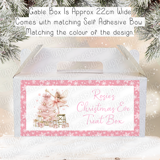 Nutcracker Themed Christmas Treat Box - Pink or Blue