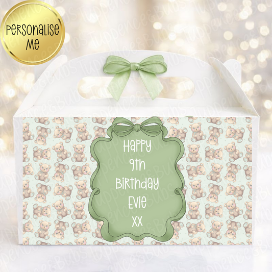 Sage Green Bear Style Party Box