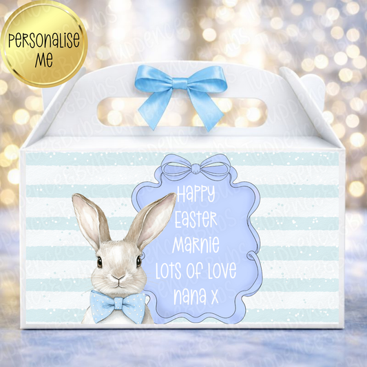 Bow Tie Bunny Style Easter Treat Box