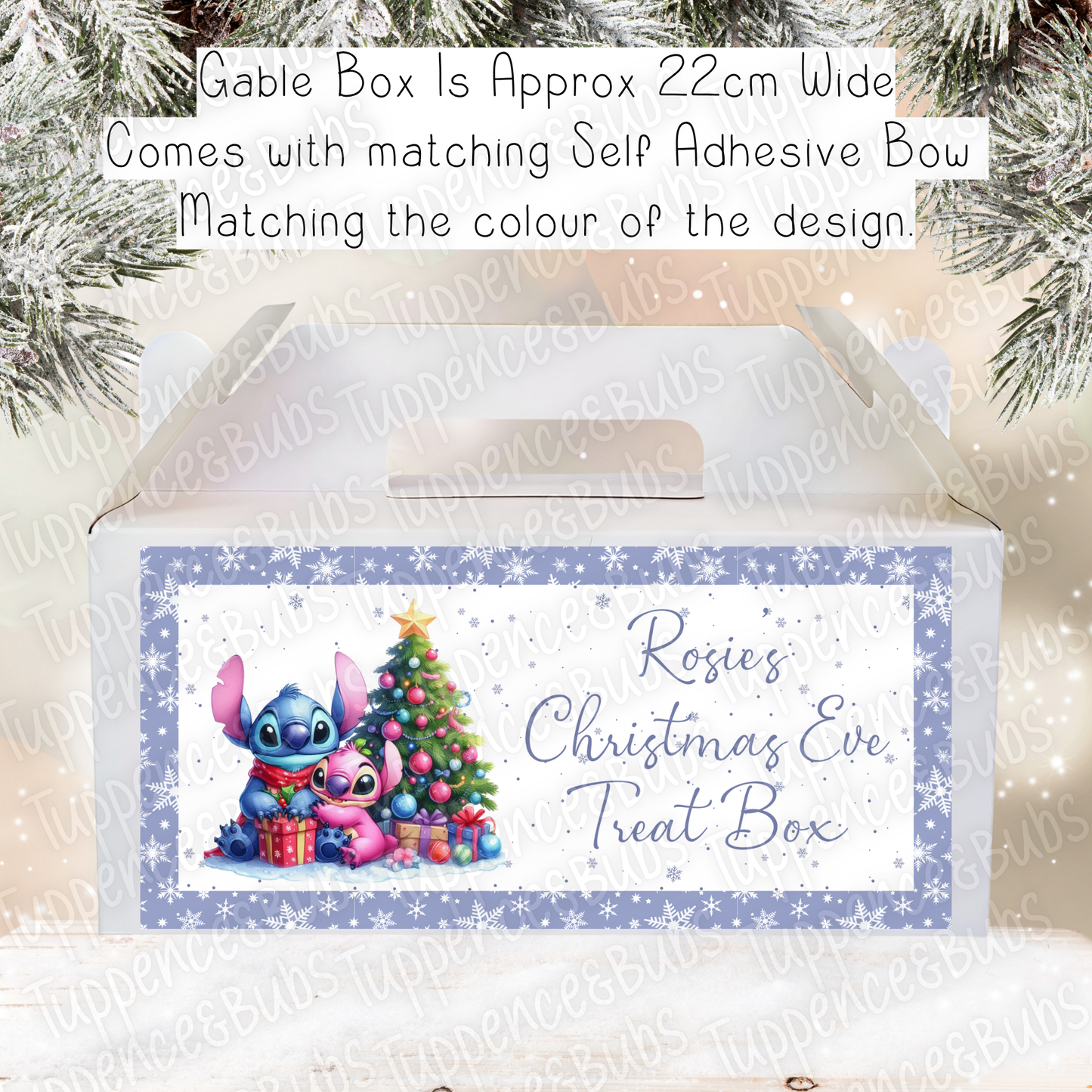 Stitch Themed Christmas Treat Box - 2 Designs