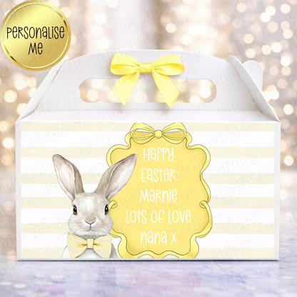 Bow Tie Bunny Style Easter Treat Box