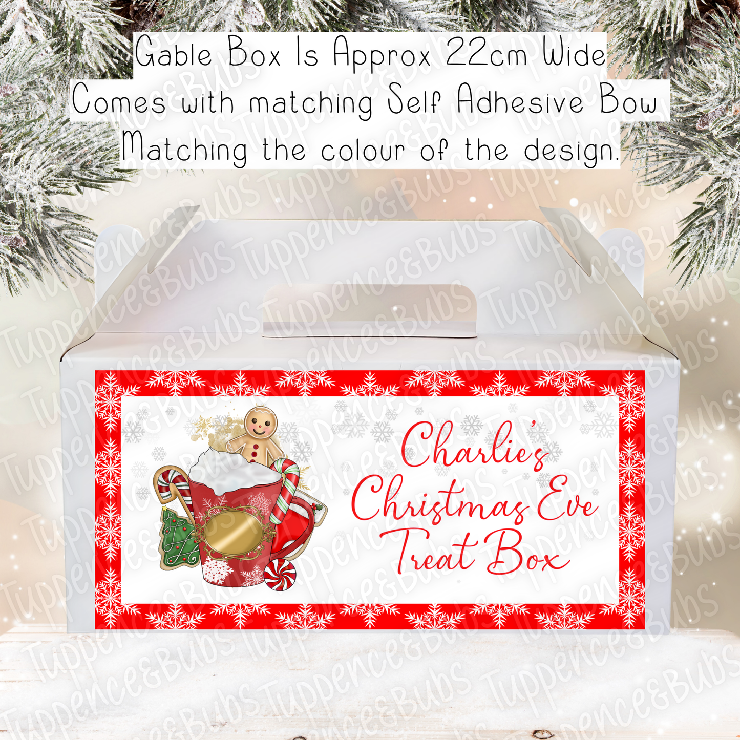 Gingerbread Themed Christmas Treat Box - Girl or Boy