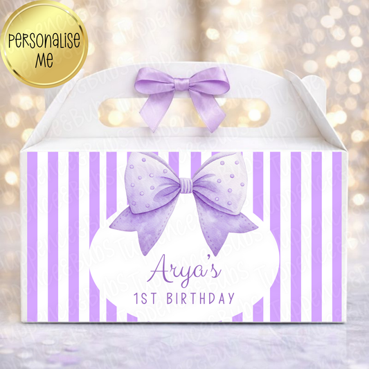 Pink or Purple Treat Box