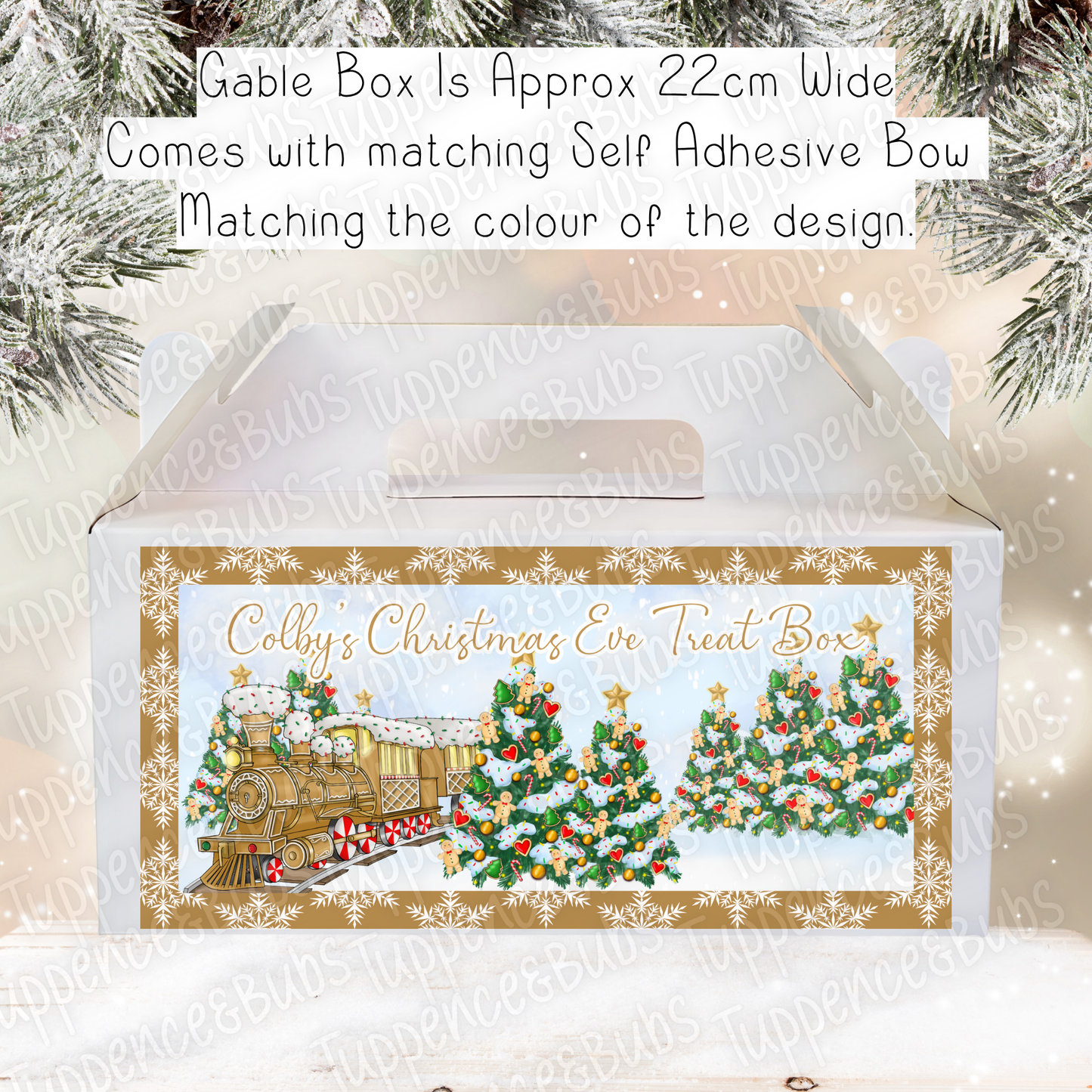 Express Train Theme - Christmas Treat Box - 7 Designs