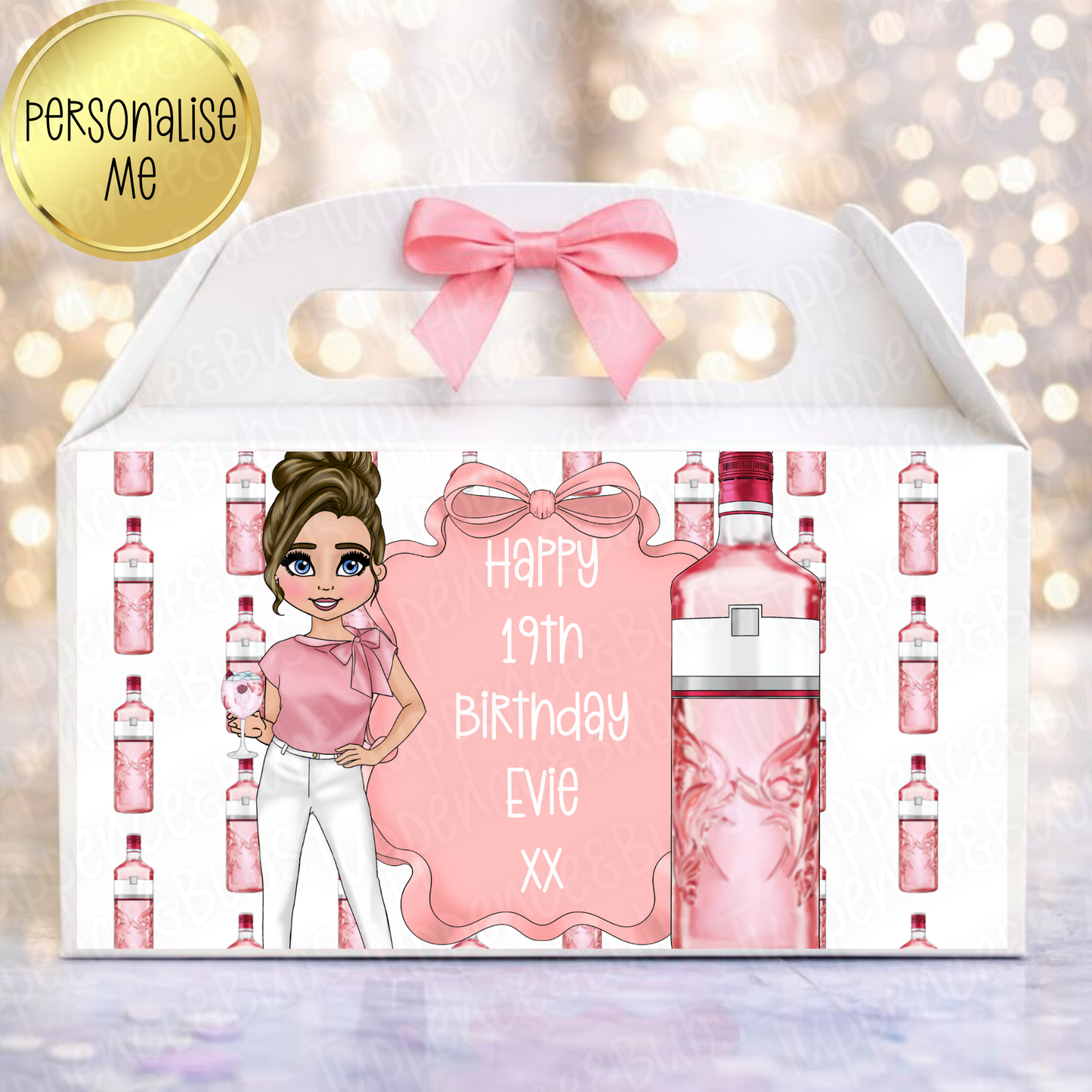 Pink Gin Themed Treat Box