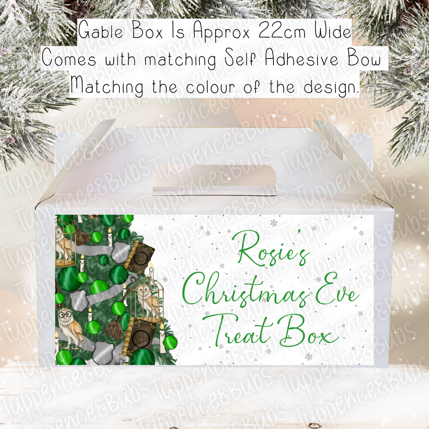 Wizard Themed Christmas Gable Box - 4 Designs/Colours