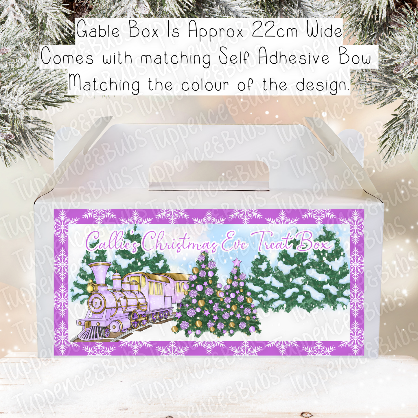 Express Train Theme - Christmas Treat Box - 7 Designs