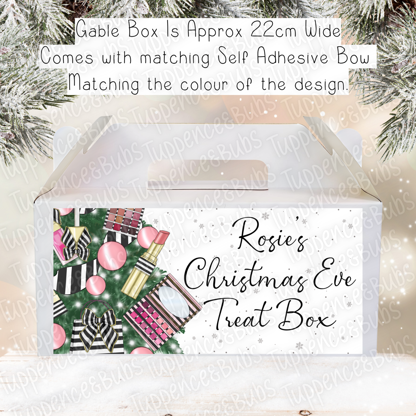 Make Up Inspired Christmas Gable Box - 2 Designs