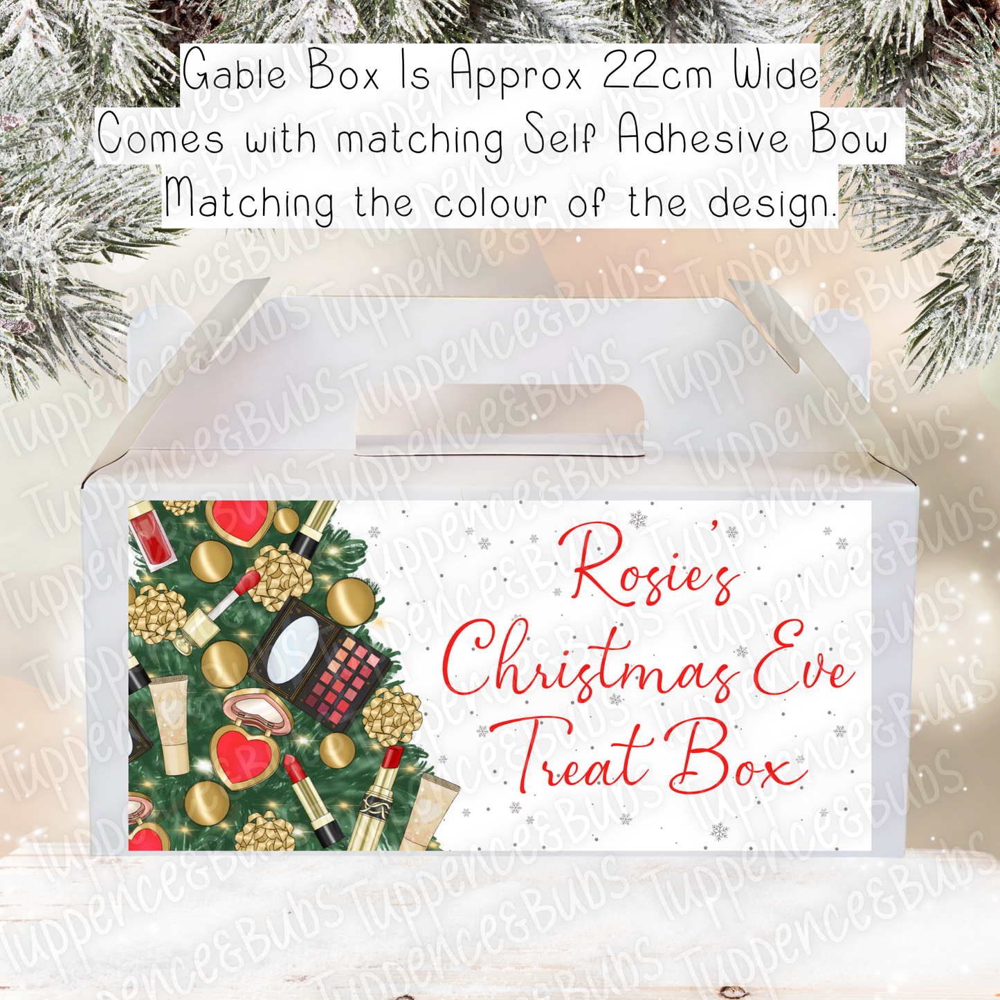 Make Up Inspired Christmas Gable Box - 2 Designs
