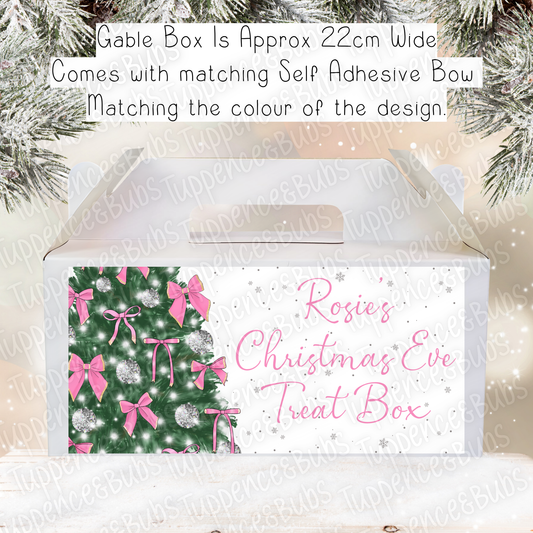 Bow Themed Christmas Gable Box - 2 Designs