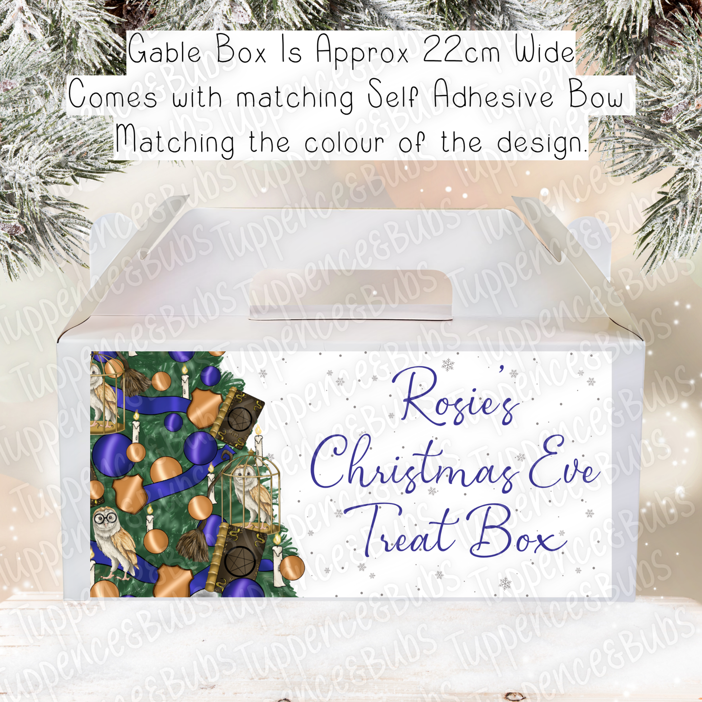 Wizard Themed Christmas Gable Box - 4 Designs/Colours