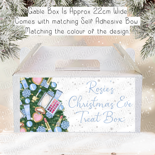Blue Make Up Themed Christmas Gable Box - 2 Designs