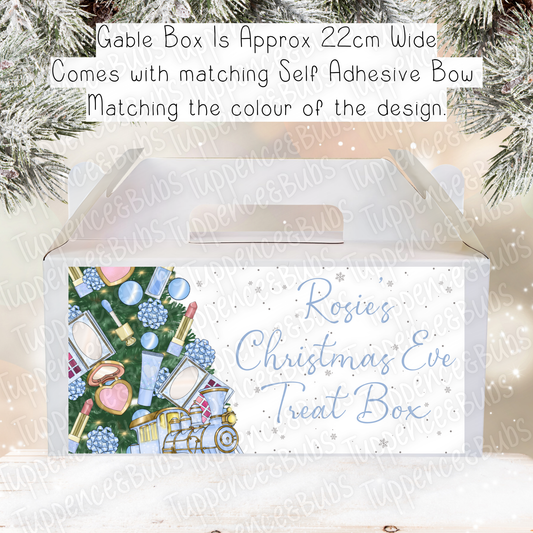Blue Make Up Themed Christmas Gable Box - 2 Designs