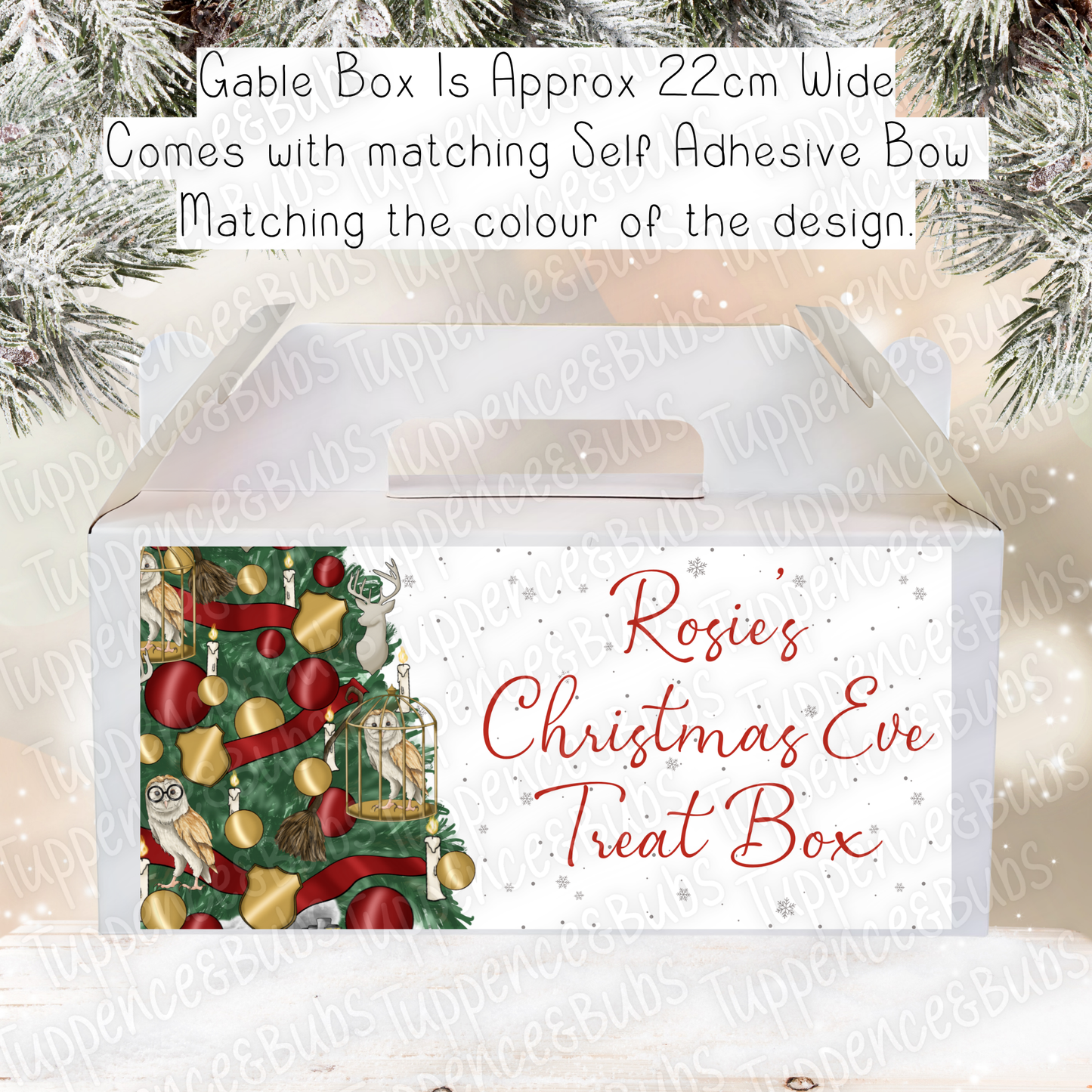 Wizard Themed Christmas Gable Box - 4 Designs/Colours