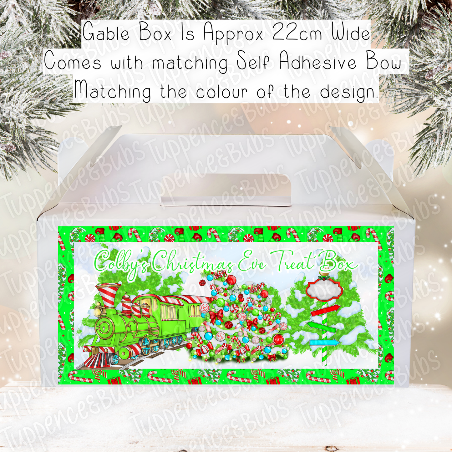 Express Train Theme - Christmas Treat Box - 7 Designs