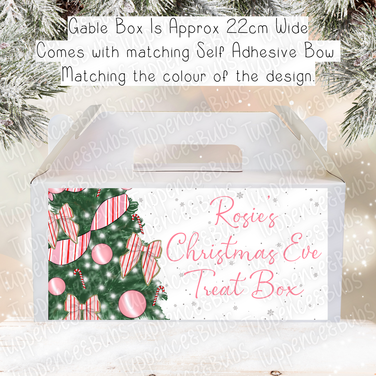 Striped Christmas Tree Gable Box - 2 Designs