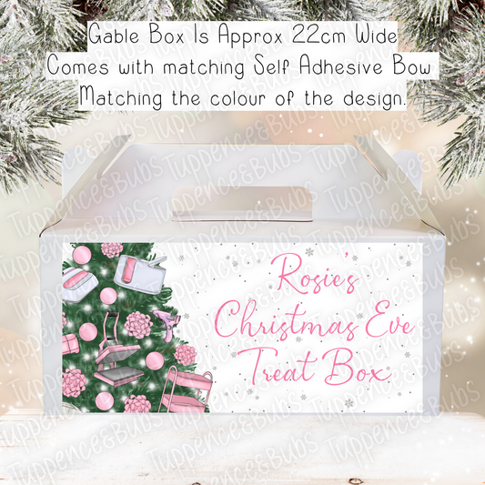 Crafting Style Christmas Gable Box - Pink or Mint Green