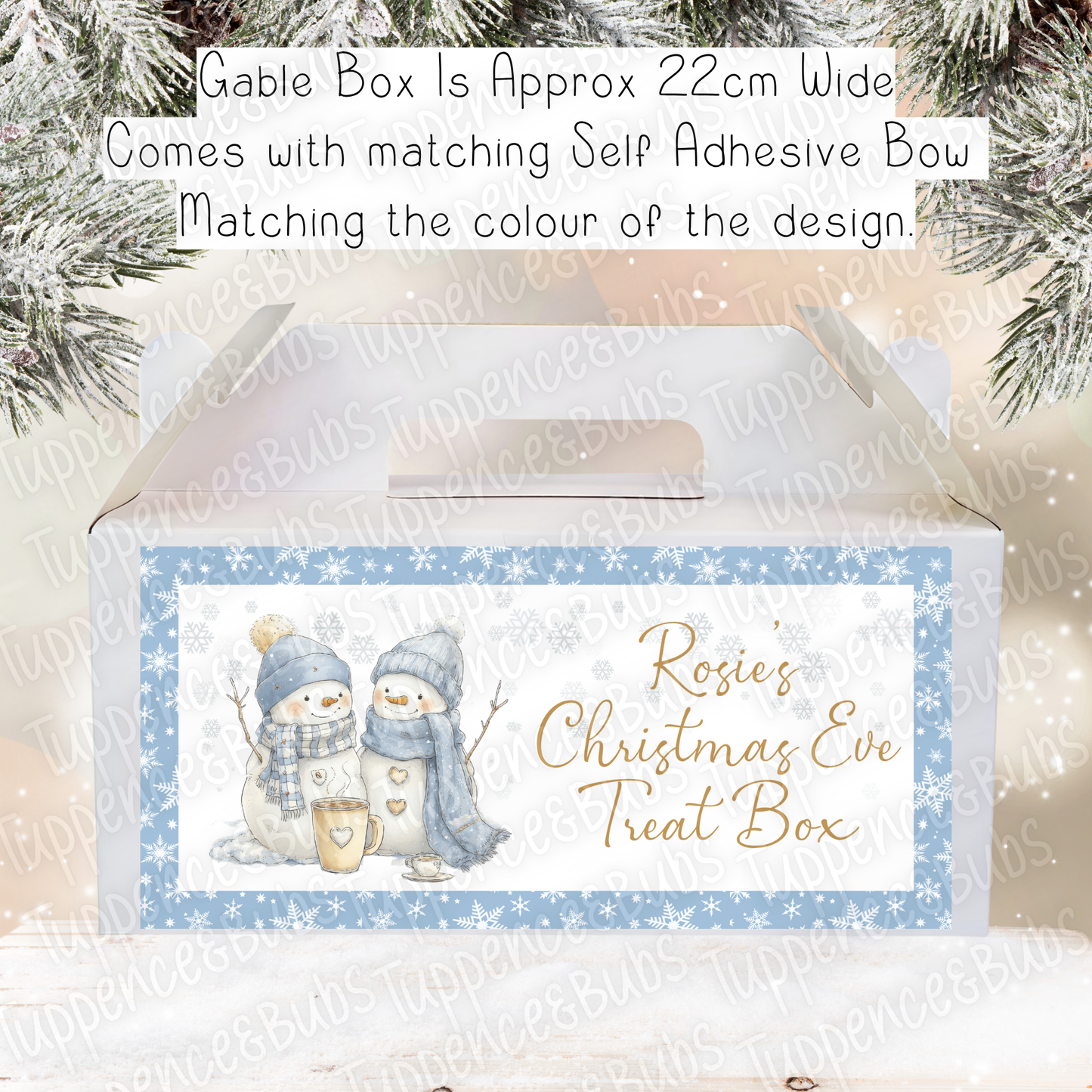 Cute Themed Christmas Treat Box - 3 Designs