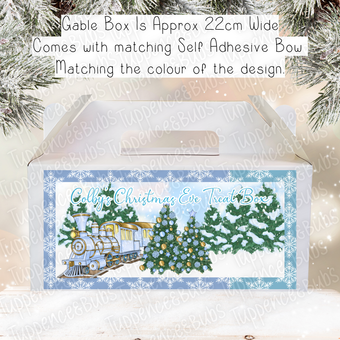 Express Train Theme - Christmas Treat Box - 7 Designs
