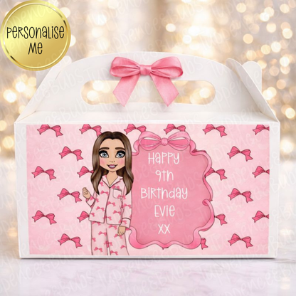 Pink Bow PJ's Style Party Box