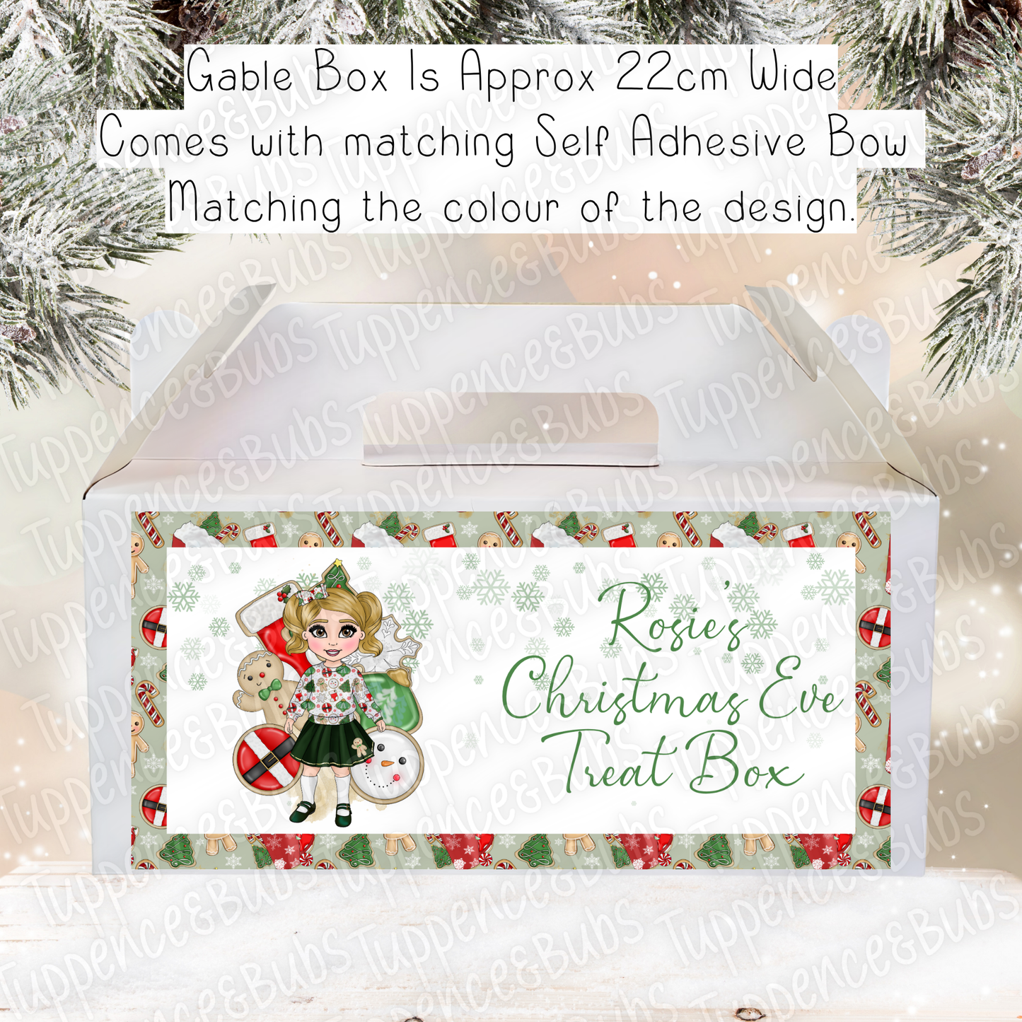 Cookie Themed Toddler Christmas Treat Box