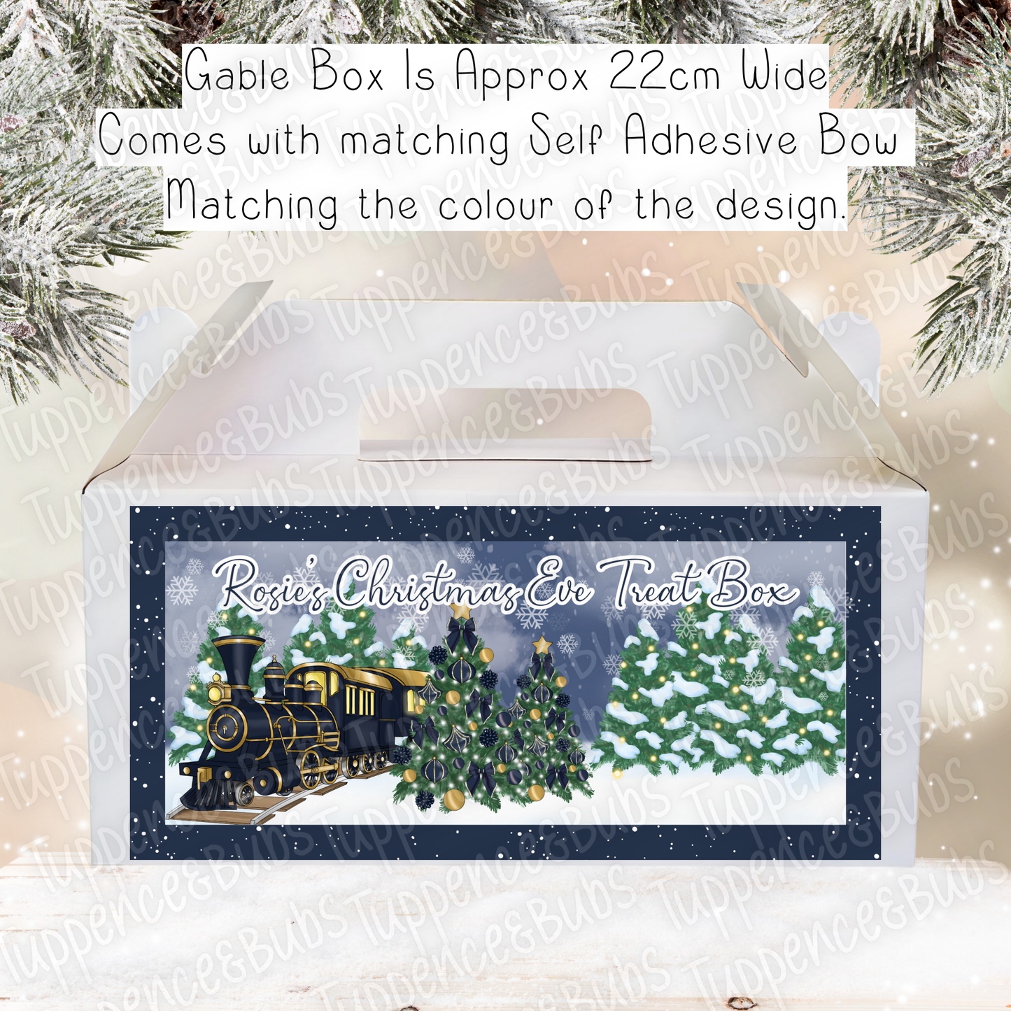 Express Train Theme - Christmas Treat Box - 7 Designs