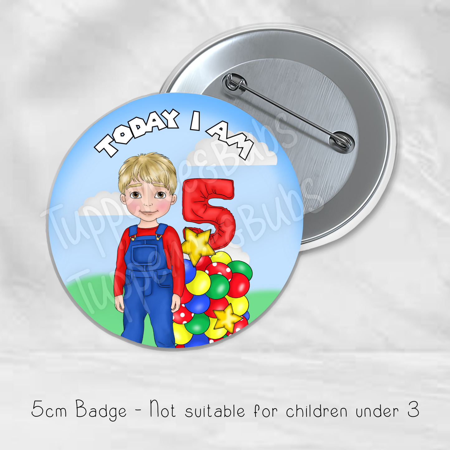 Mario/Luigi Inspired Badge