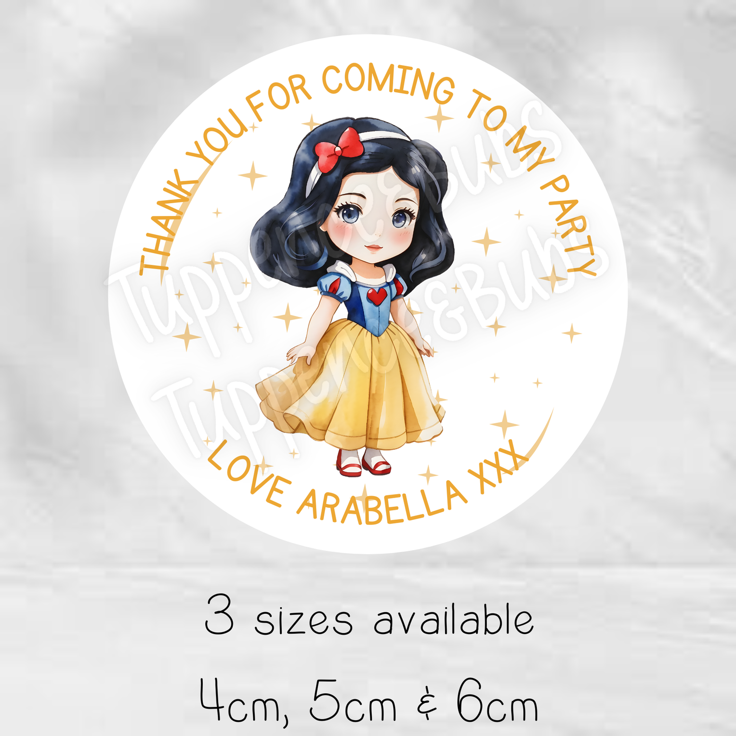 Snow White Inspired Stickers