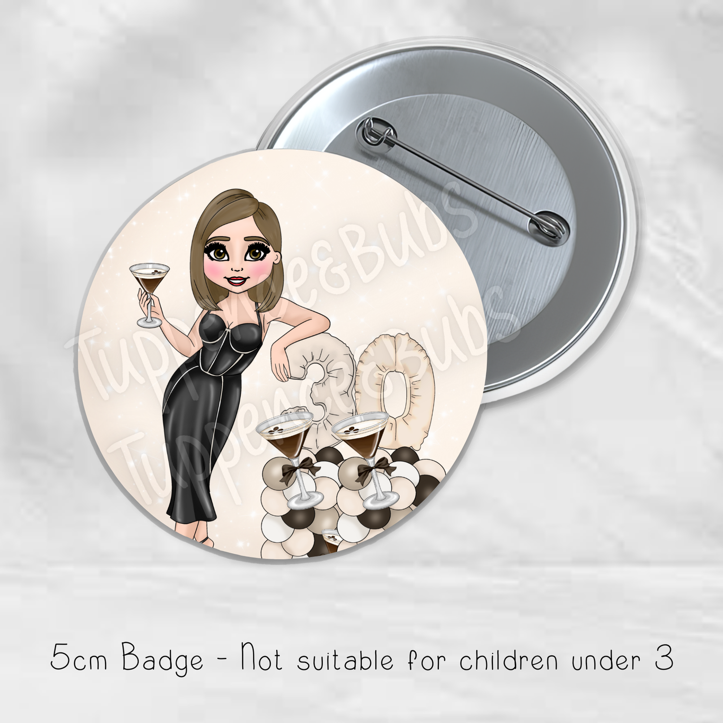 Espresso Themed Badge - Any Age