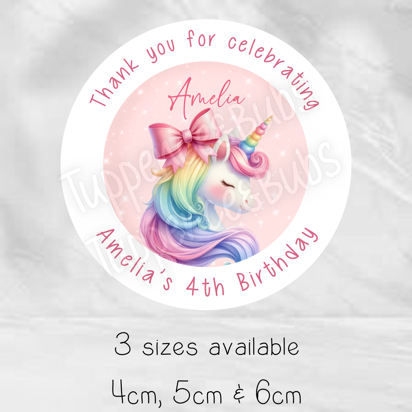 Pastel Rainbow Themed Stickers