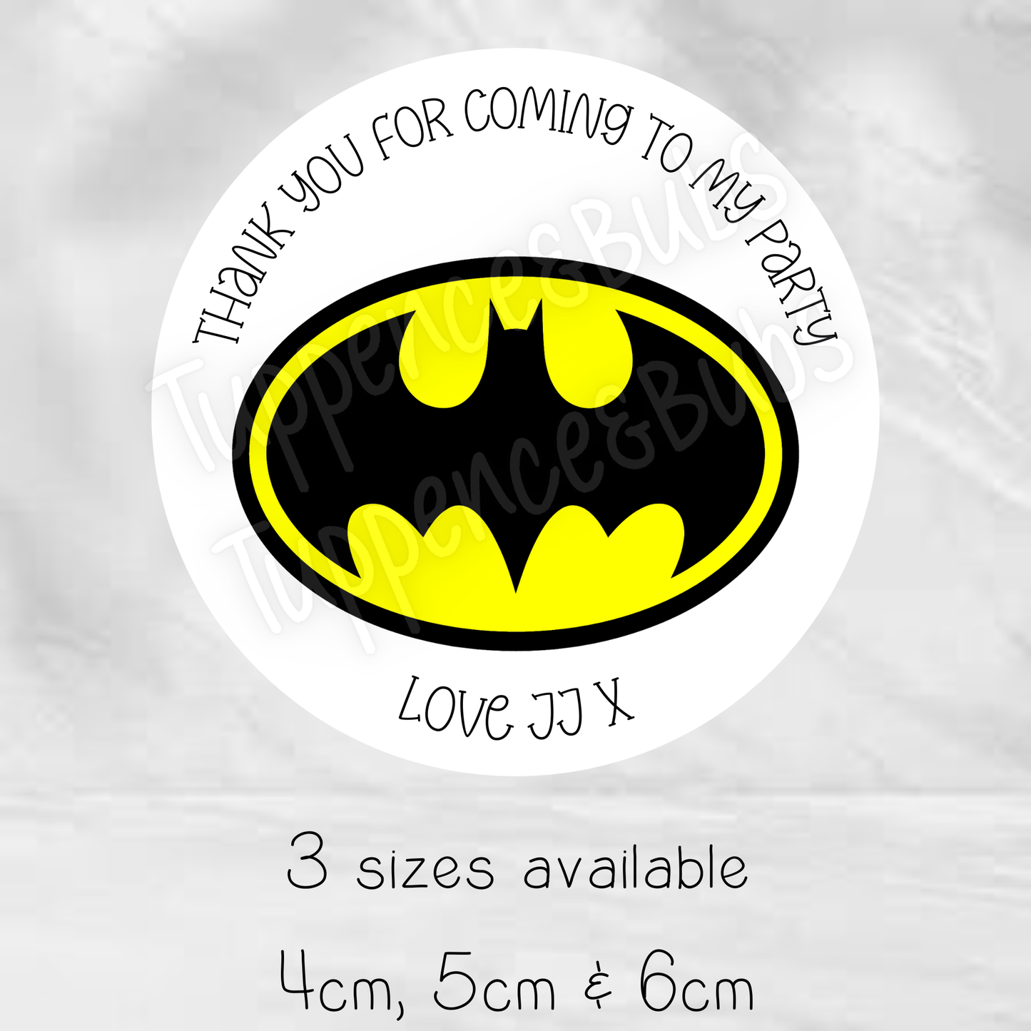 Bat Man Logo Stickers