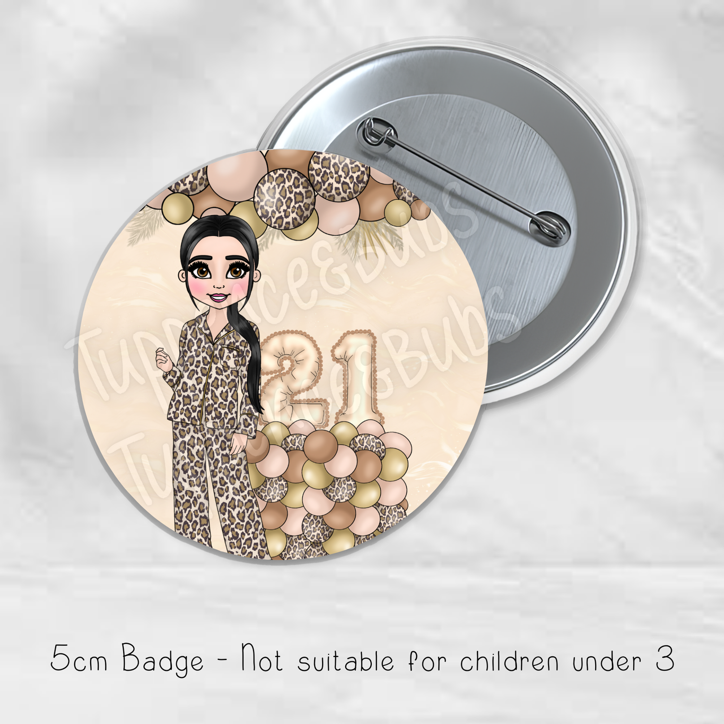 Leopard Themed Badge - Pjs