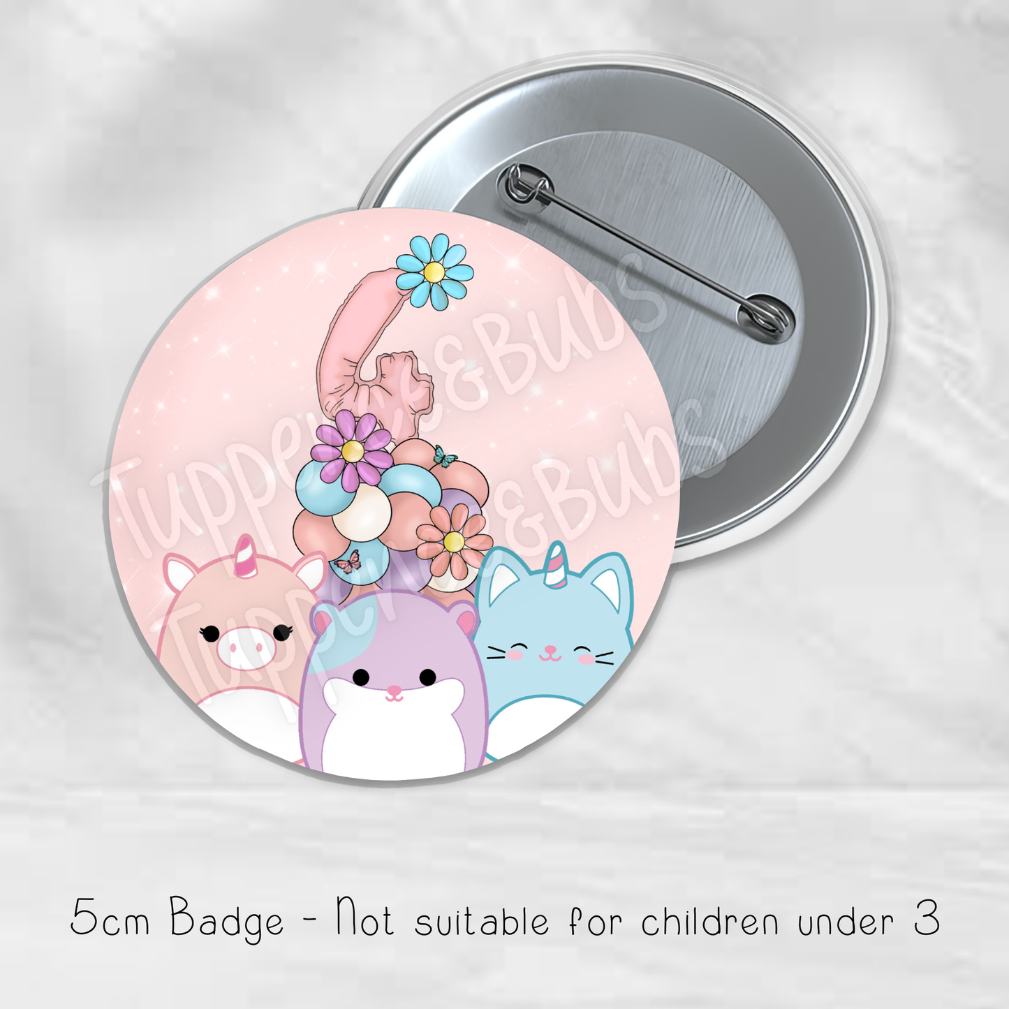 Squish Themed Badge - 4 designs
