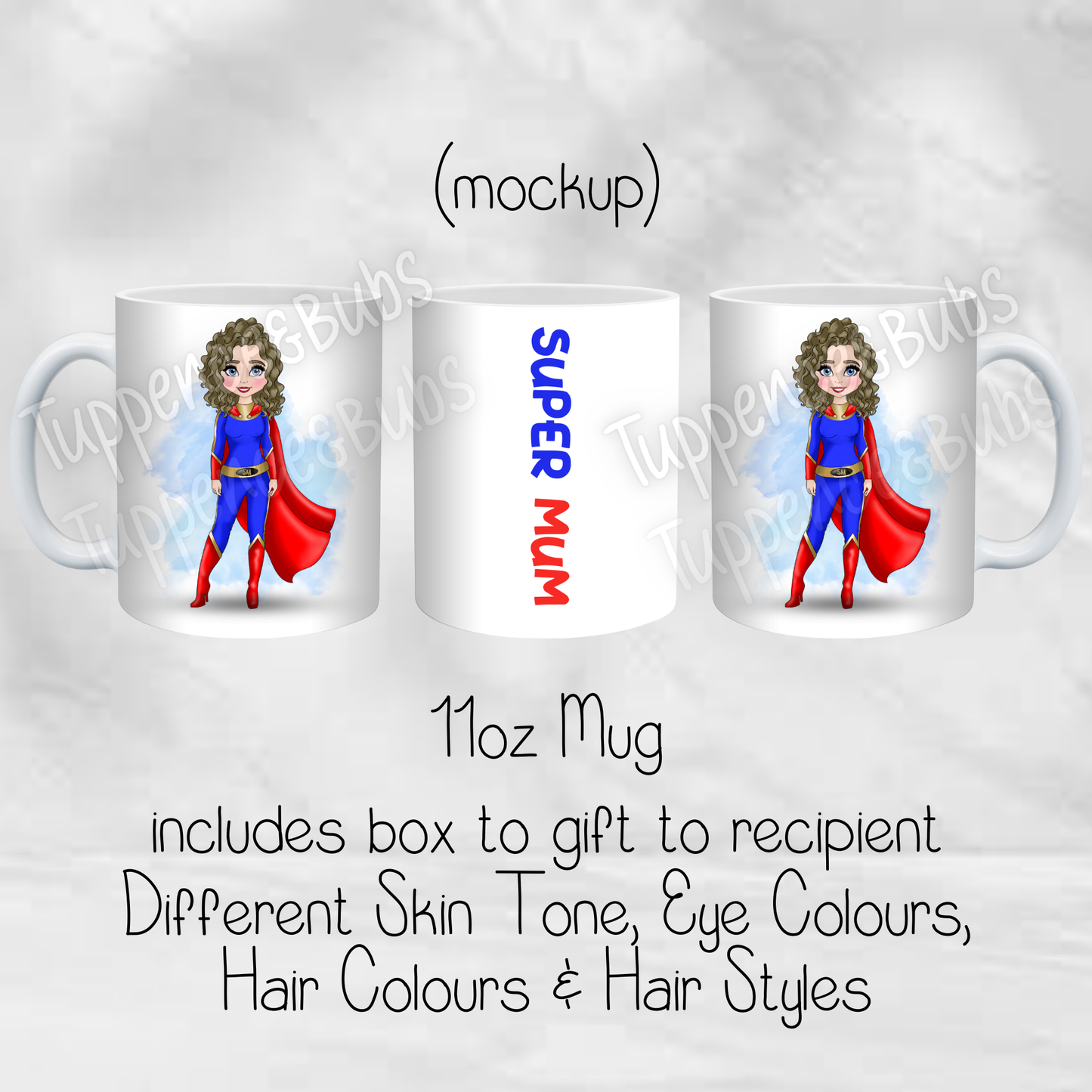 Super Hero Mum Mug - Any Relation/Non-Relation